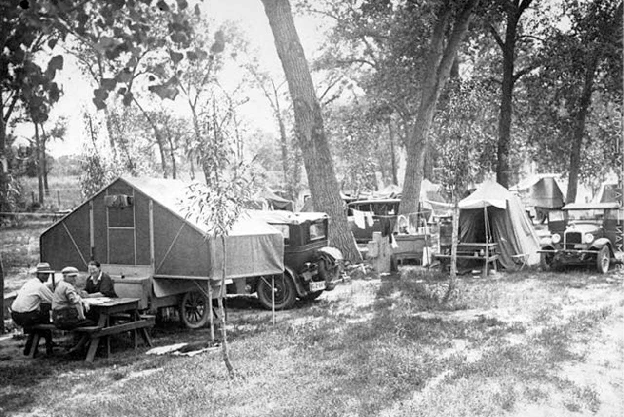 Overland Park Trailer Camp, circa 1925
