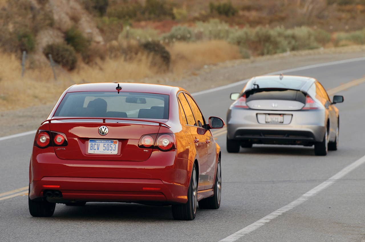 2010 Volkswagen Jetta TDI Street Cup Edition and 2011 Honda CR-Z
