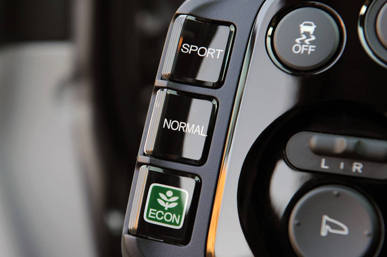 2011 Honda CR-Z mode button