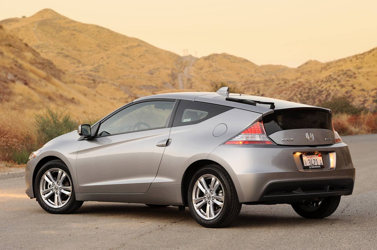 2011 Honda CR-Z rear 3/4 view
