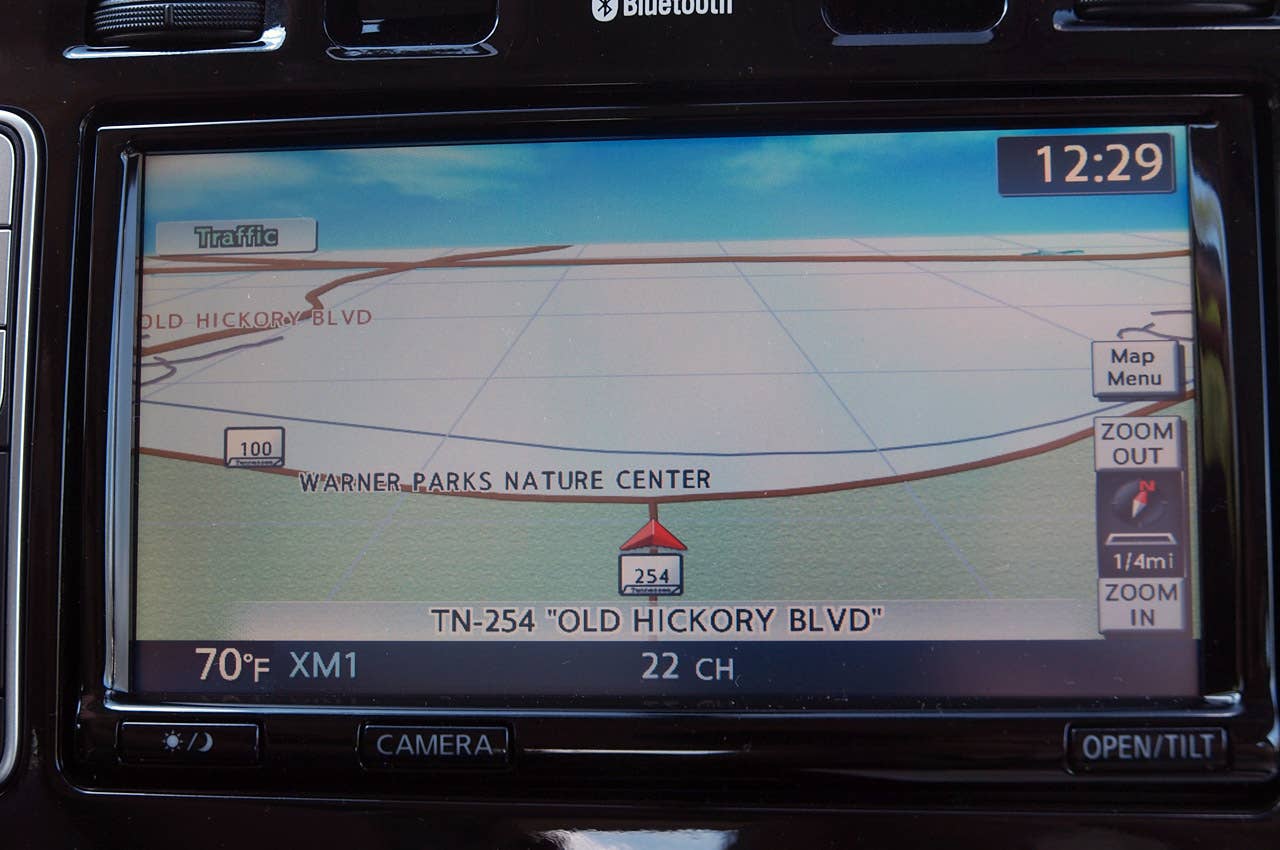2013 Nissan Leaf navigation system