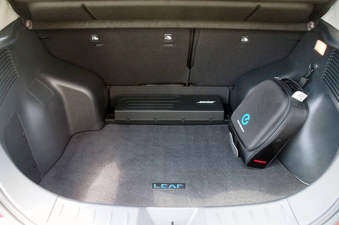 2013 Nissan Leaf rear cargo area