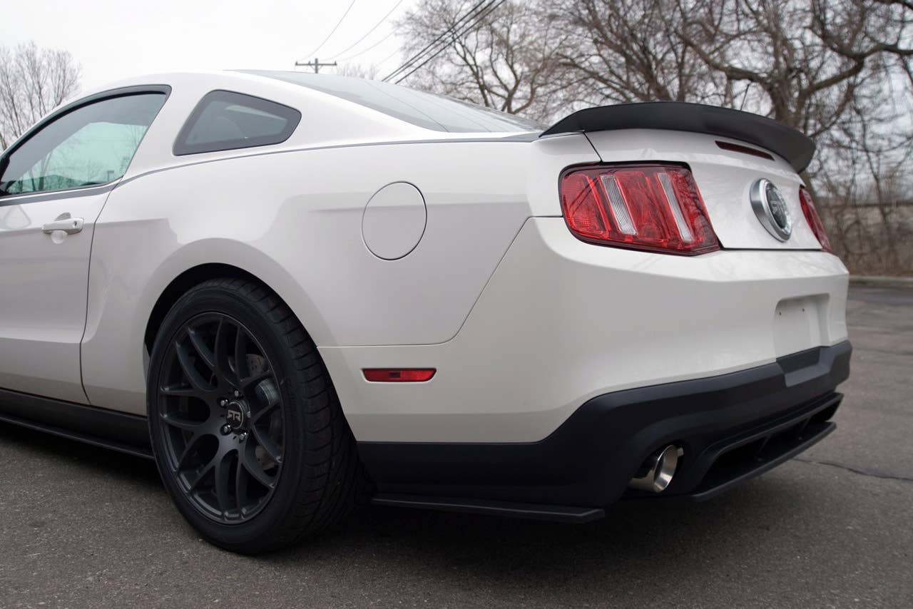 2011 Mustang RTR package: Mustang RTR, a new dealer-installed package for the 2011 Ford Mustang, delivers performance and appearance upgrades for spirited driving. The package was introduced by Vaughn Gittin Jr., driver of the Monster Energy/Falken Tire 2011 Mustang GT in the Formula Drift series. (06/11/2010)
