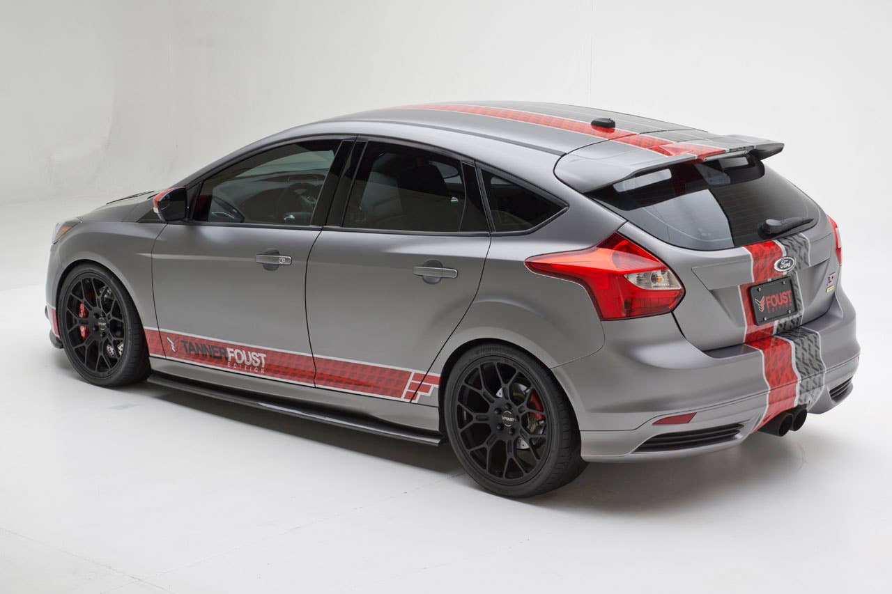 Tanner Foust Cobb Ford Focus ST rear 3/4