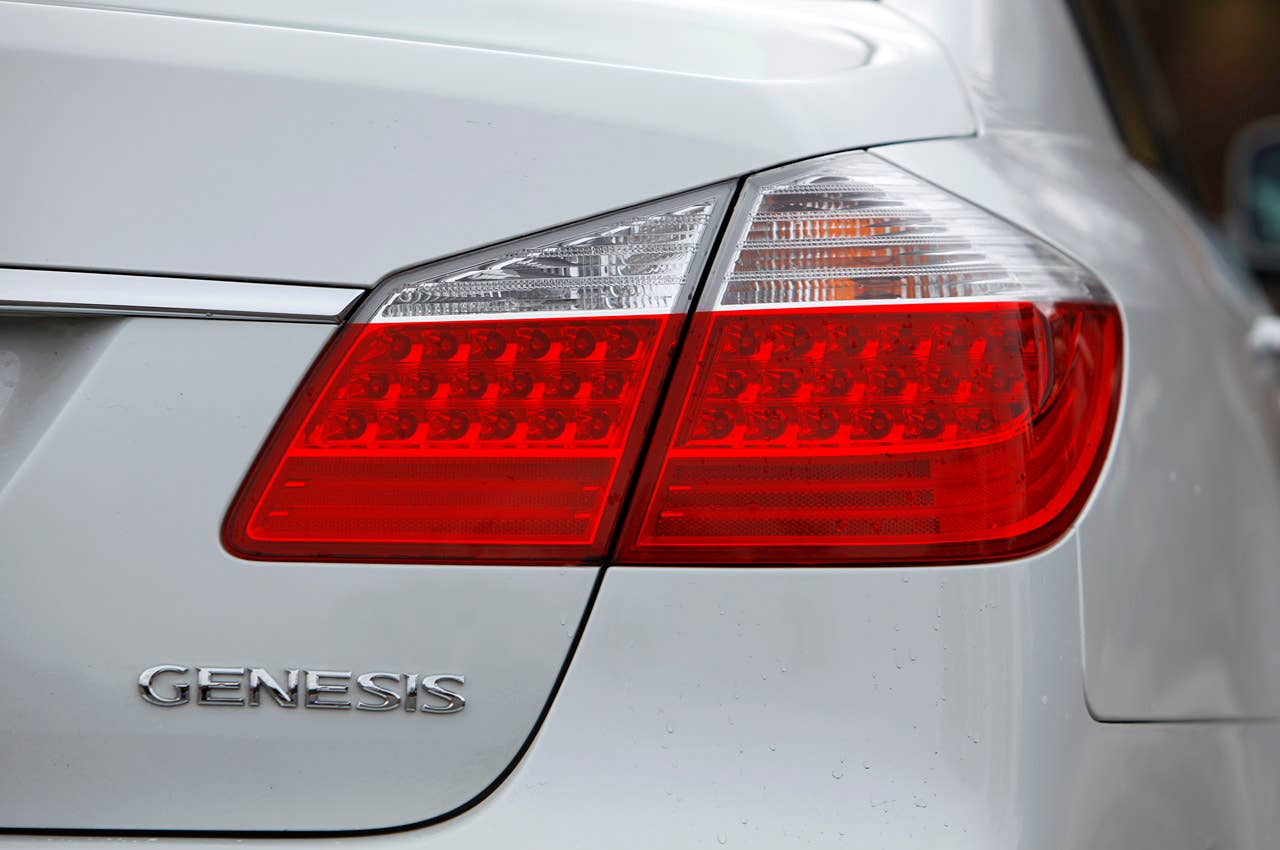 2011 Hyundai Genesis Sedan taillight