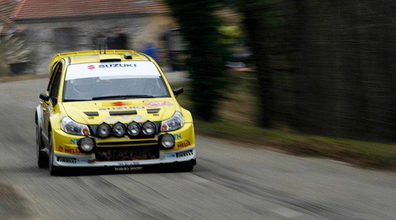 Per-Gunnar Andersson and Jonas Andersson drive their Suzuki SX4, during Leg Two of the Rallye Automobile Monte Carlo 2008, January 26, 2008 Monte Carlo, Monaco.
