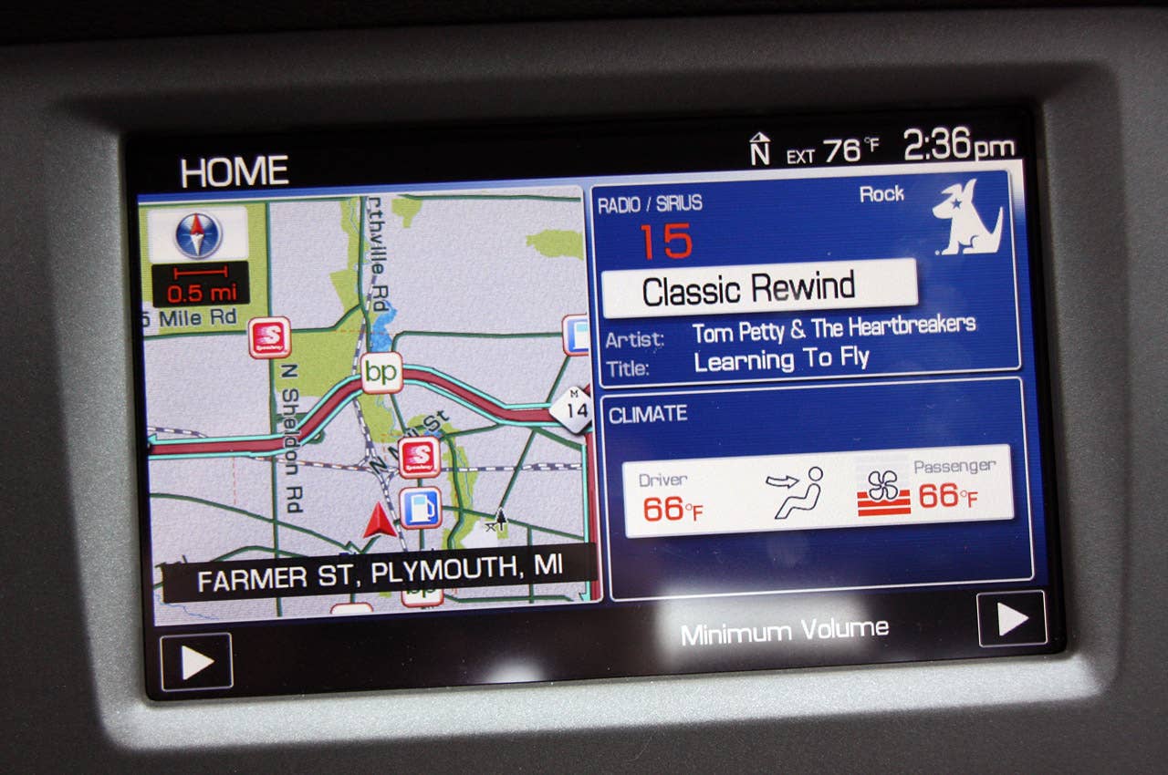 2011 Ford Shelby GT500 Convertible navigation and multimedia system