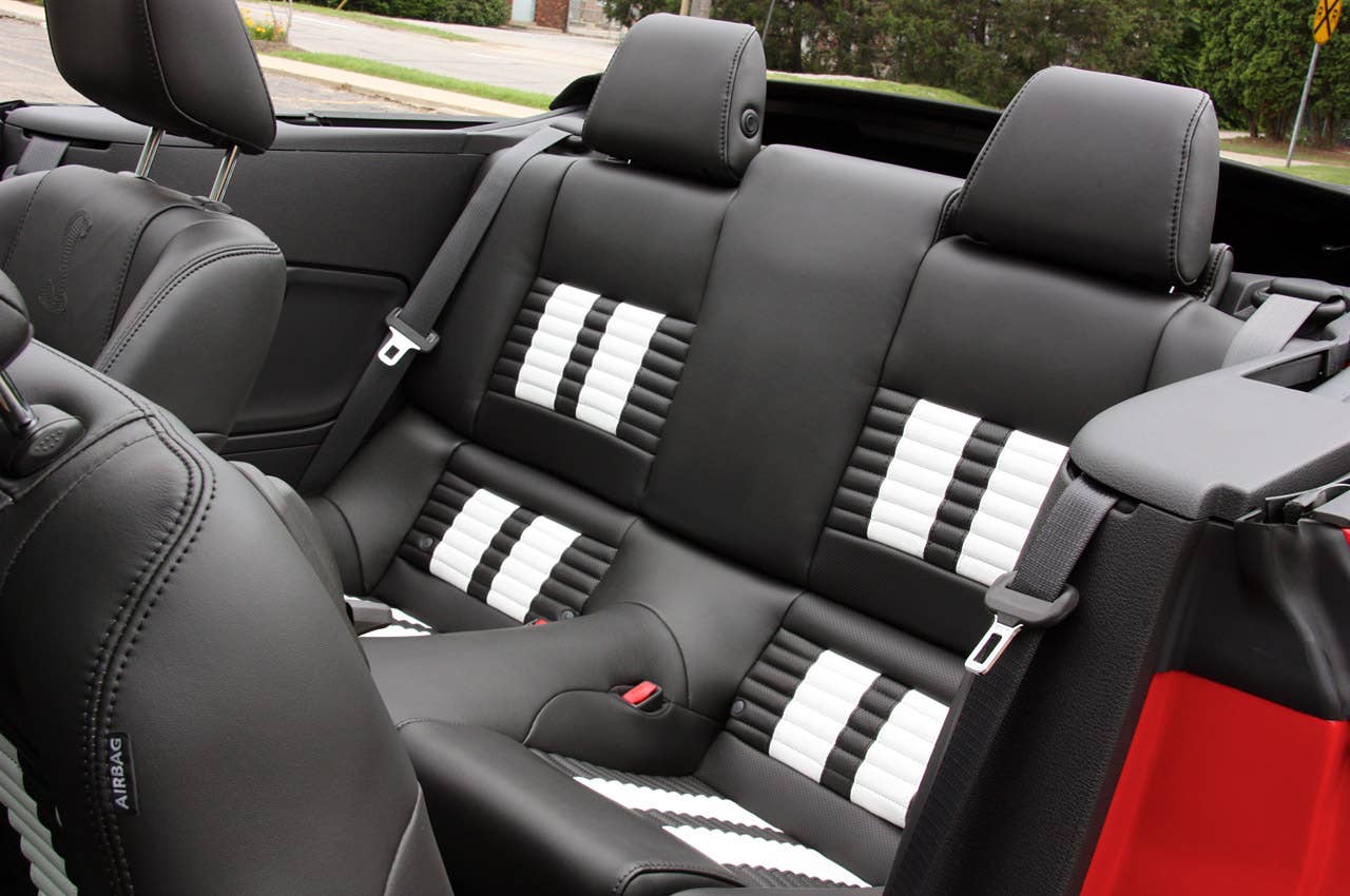 2011 Ford Shelby GT500 Convertible rear seats