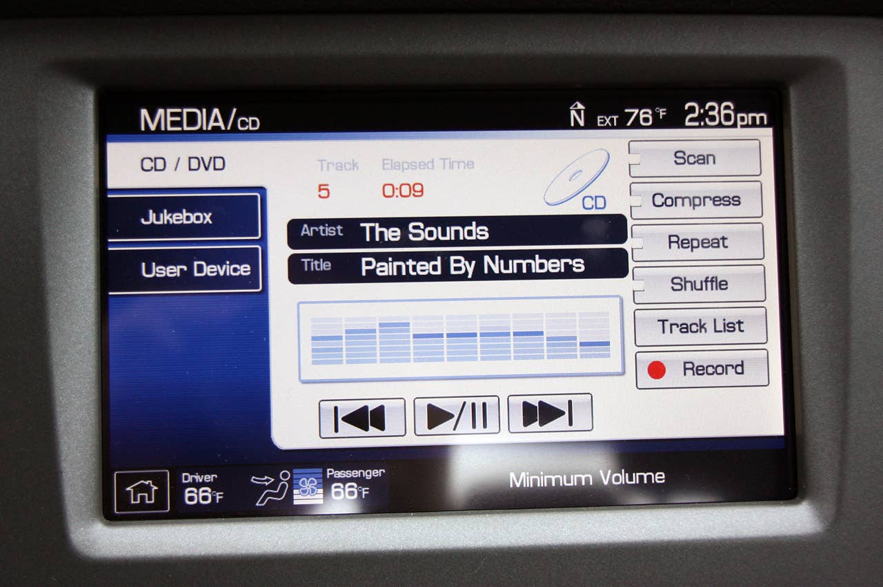 2011 Ford Shelby GT500 Convertible multimedia system