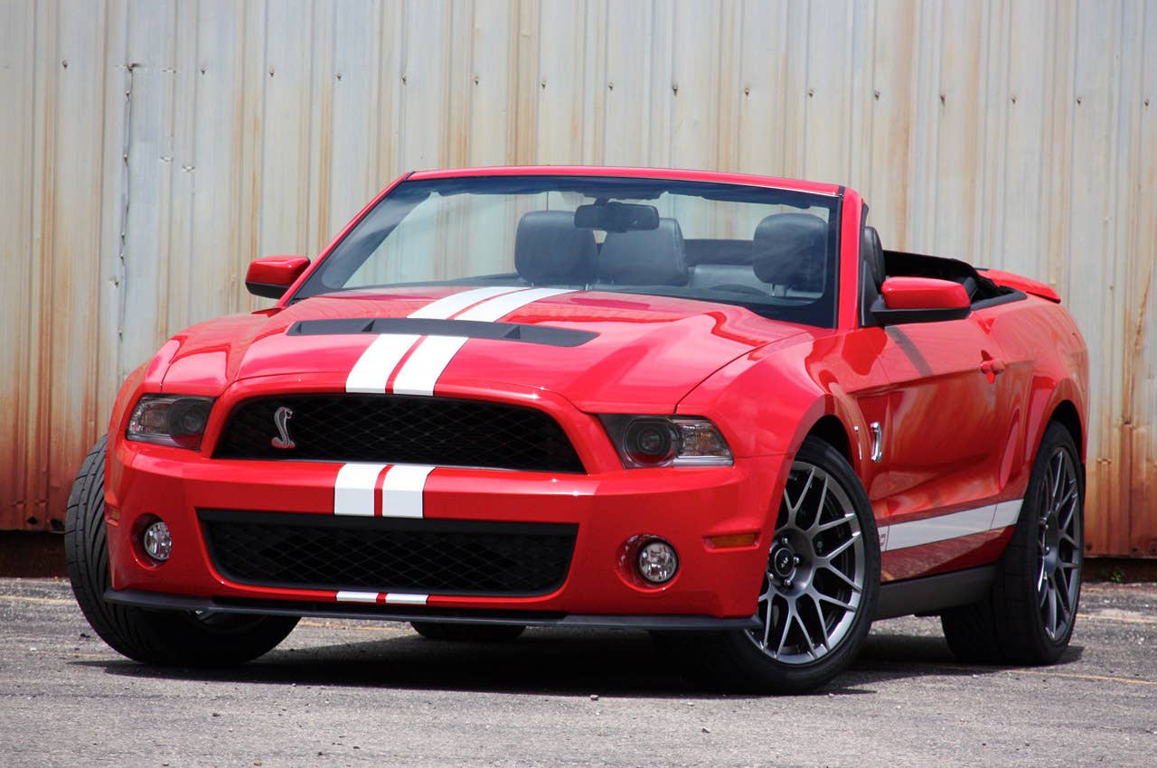 2011 Ford Shelby GT500 Convertible front 3/4 view