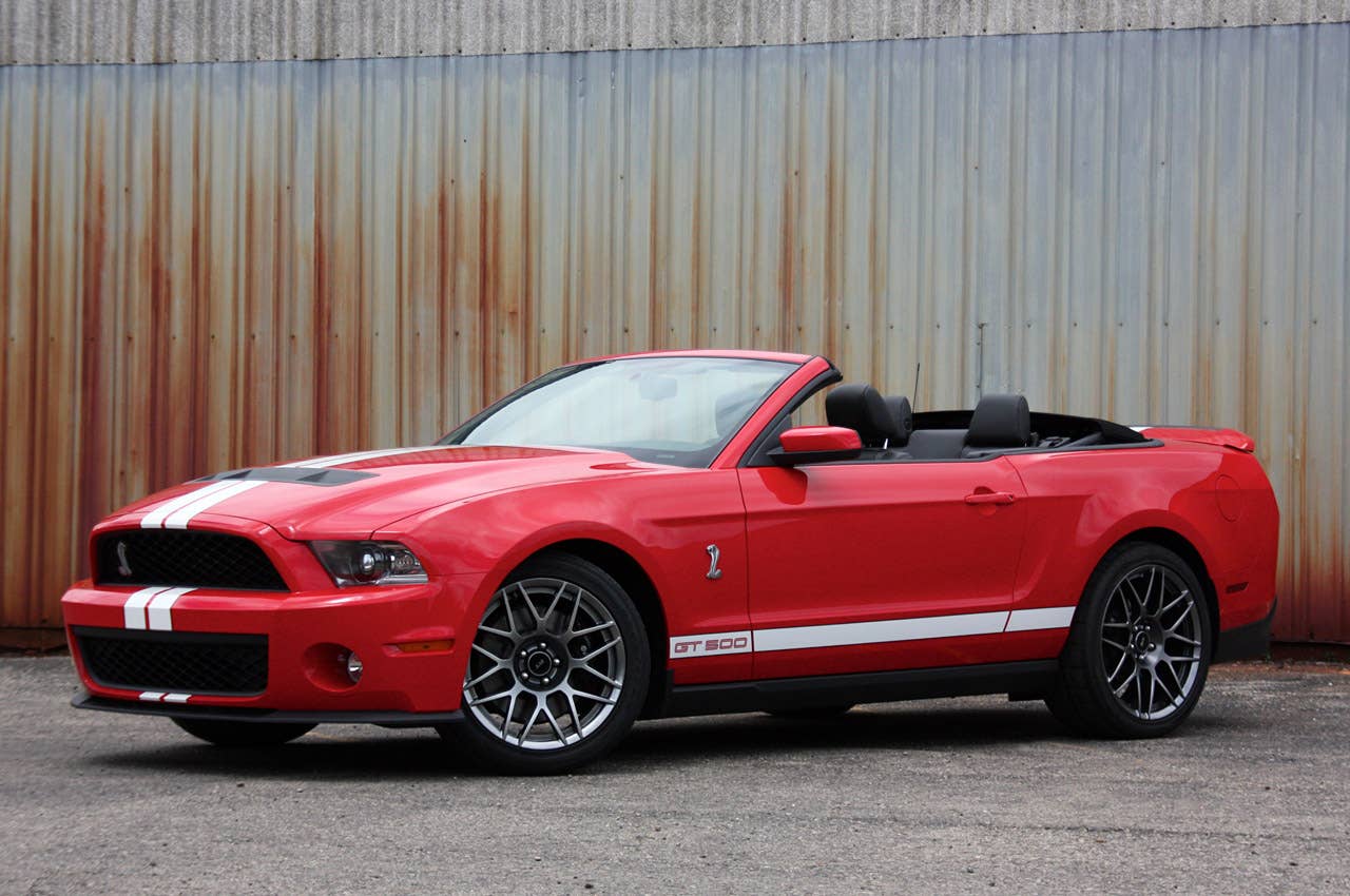2011 Ford Shelby GT500 Convertible front 3/4 view