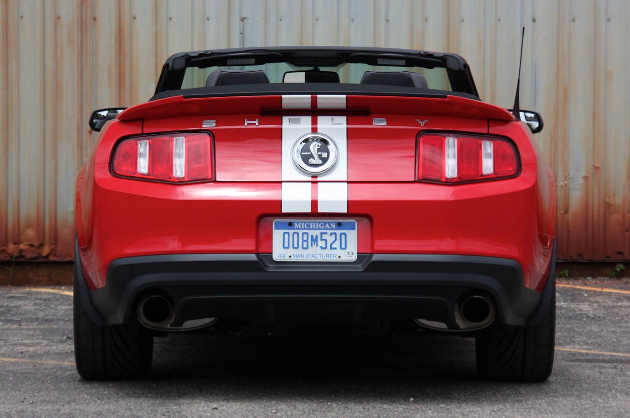 2011 Ford Shelby GT500 Convertible rear view