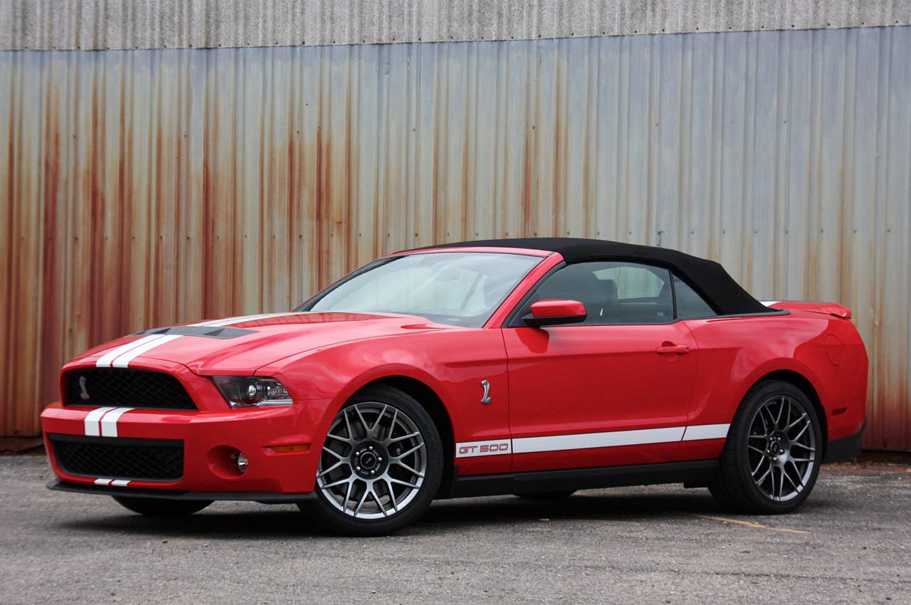 2011 Ford Shelby GT500 Convertible front 3/4 view