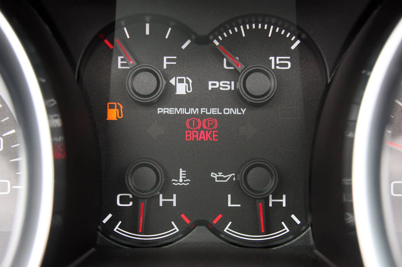 2011 Ford Shelby GT500 Convertible gauges