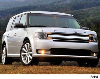 MSRP: $30,885 to $43,850  Fuel economy: 18 city, 25 highway  Seats: 7  TheFord Flex is another one of those vehicles that we absolutely love, but there are few of us in this club. Ford has struggled to sell healthy numbers of Flex crossovers.  Why do we like it so much? It is an incredibly comfortable vehicle, comes with a useful interior package, and gives a car buyer a compelling alternative to a minivan.  Why hasn't it sold better? The exterior design, which is reminiscent of old Jeep Wagoneers and Ford Country Squires of another era, just seems a bit dowdy to many a buyer. The lines carved into the side doors, to pay homage to old"woody" station wagons, was also a questionable design touch that has not played well with everyone. Plus, it drives like a tank, making it difficult to park.  According to our Best Deals tool, the best starting price for a 2013 Flex SE is $27,770. Granted, you can climb all the way up to above $40,000 for a Limited Trim level. But this is a great starting price for a family crossover we love.  You can also get a $259 per month lease for 24 months with $3745 down for a FWD SEL trim level.  If you see a bunch of them on your dealer lot, though, dicker hard.