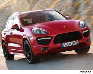 Engine: 4.8-liter V-8 Horsepower: 420 Torque: 380 pound-feet Price: $82,050  If it looks like a Porsche, drives like a Porsche and acts like a Porsche, it probably is. The Cayenne GTS is more than that, it’s the ultimate Porsche SUV. In the U.S., the Cayenne proves Americian’s lust for SUVs as it is the best selling Porsche every year since it arrived.  With a top speed of 162 mph and a 0 to 60 mph time of 5.4 seconds, it can out muscle most cars on the road.  It’s a 4,500 pound rocket ship.
