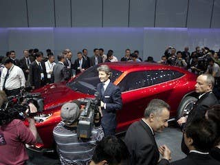 Lamborghini, the Italian brand best known for super sports cars, can't resist the market opportunity of SUVs and introduced its first ever utility vehicle to huge applause in Beijing this week.  The Lamborghini Urus concept SUV stole the show in Beijing, China, this week with its sleek design and nearly 600 horsepower engine.  Everyone is a buzz on whether or not Lamborghini will build it. But the exotic car maker has strongly hinted it will.  “The Urus is a very concrete idea for the future of Lamborghini – as a third model line and as the perfect complement to our super sports cars,” says Stephan Winkelmann, President and CEO of Automobili Lamborghini. “SUVs stand for freedom and emotion.  SUVs make up one of the most successful market segments worldwide. The Urus is the most extreme interpretation of the SUV idea; it is the Lamborghini of the SUVs.”  Click through to see more of the Urus and some of its stiffest competition in the burgeoning"Super SUV" segment that is taking off among the wealthy in China, and expected to be a hit with the 1-percent crowd in the U.S., Europe, Middle East and South America as well.