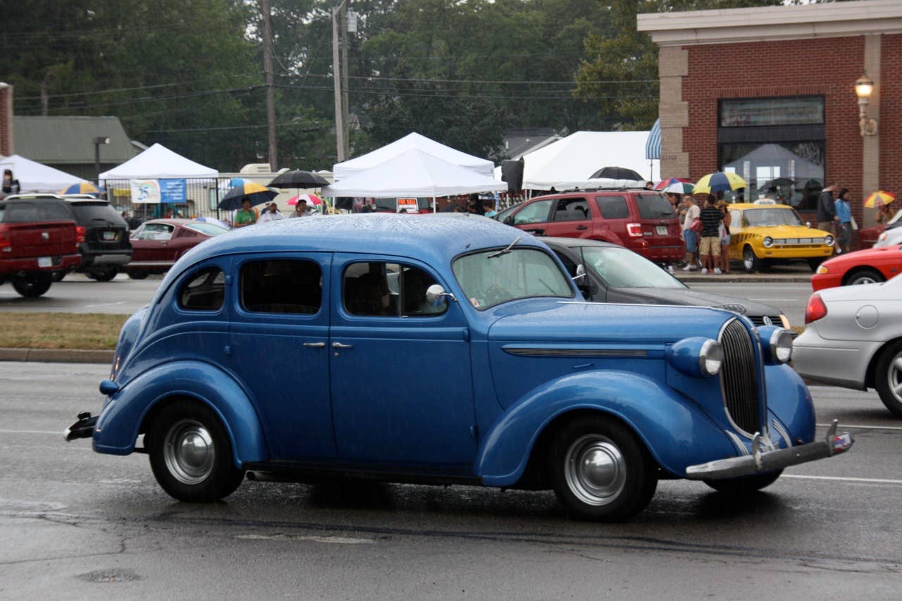 Blacked-out street rod