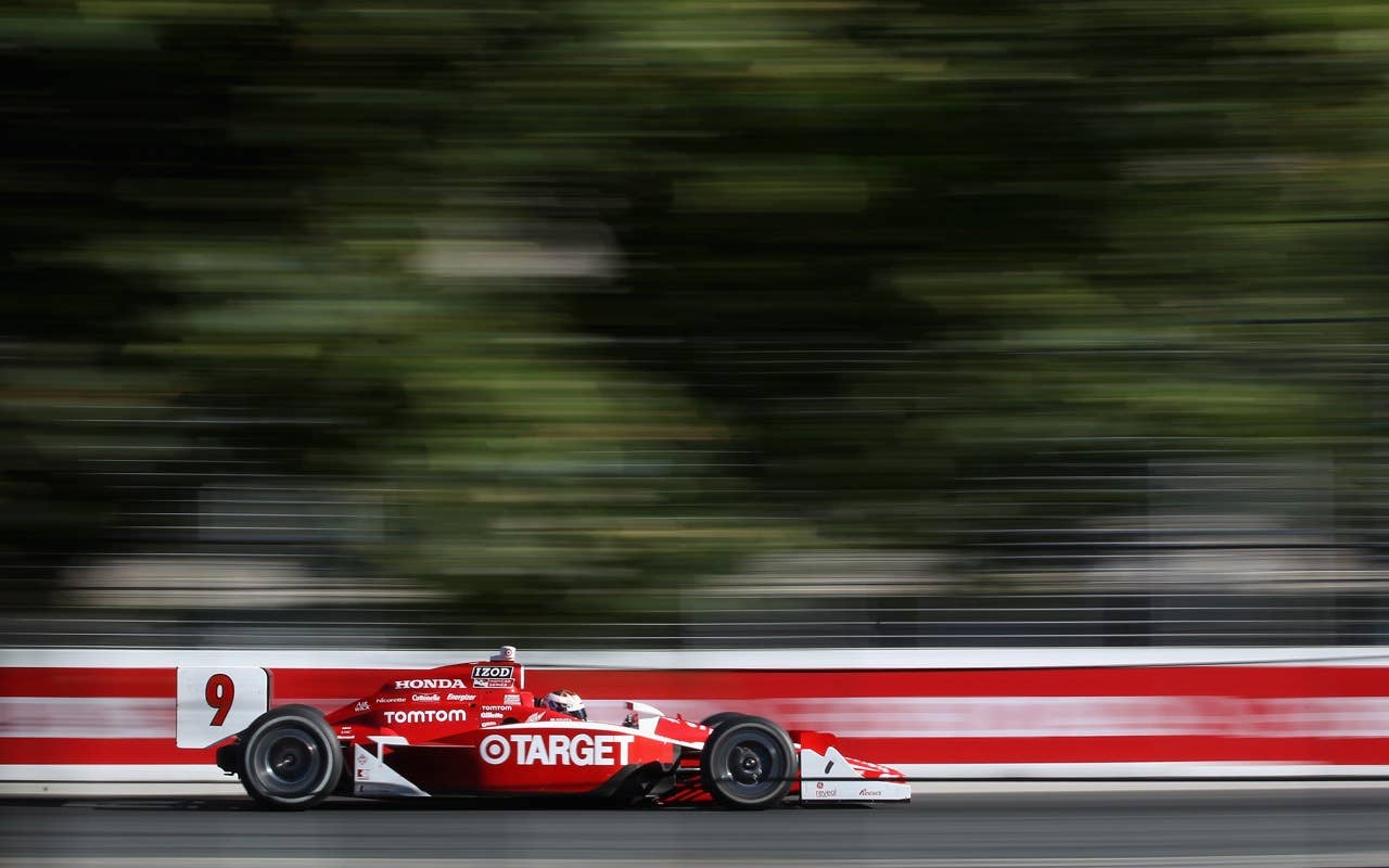 TORONTO, ON - JULY 18:  Scott Dixon of New Zealand, driver of the #9 Target Chip Ganassi Dallara Honda, during warm up prior to the IZOD IndyCar Series Honda Indy Toronto on July 18, 2010 in the streets of Toronto, Canada.