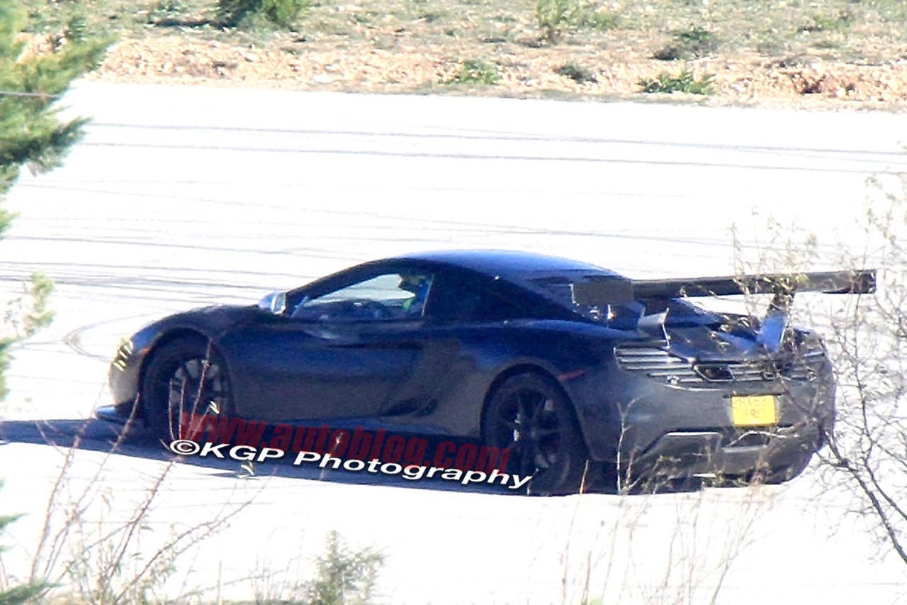 McLaren MP4-12C GT3 spy shots