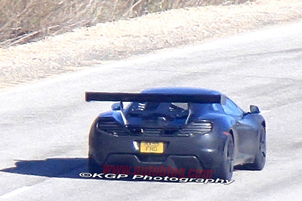 McLaren MP4-12C GT3 spy shots
