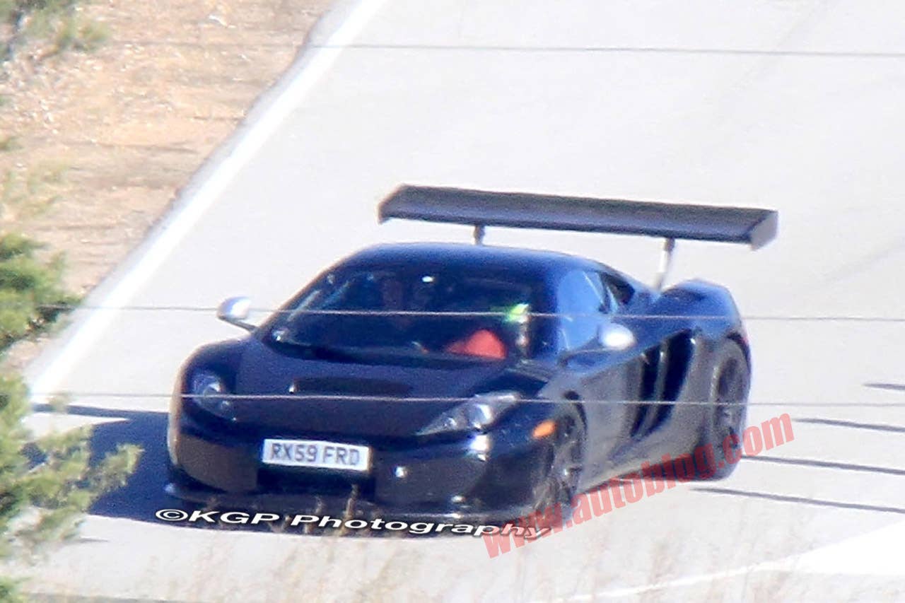 McLaren MP4-12C GT3 spy shots
