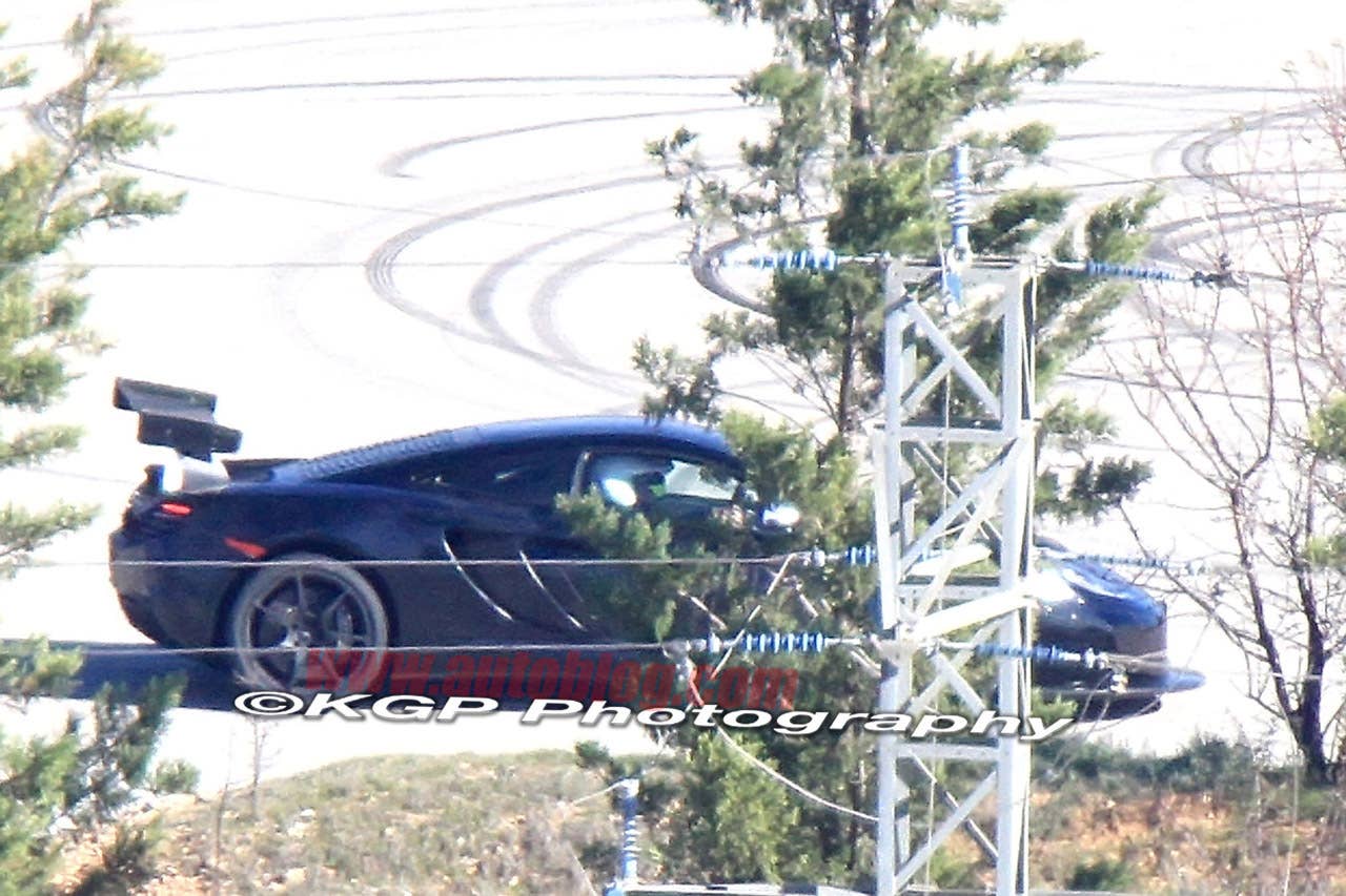 McLaren MP4-12C GT3 spy shots