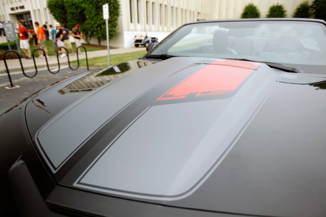 2012 Chevrolet Camaro 45th Anniversary Edition hood graphics