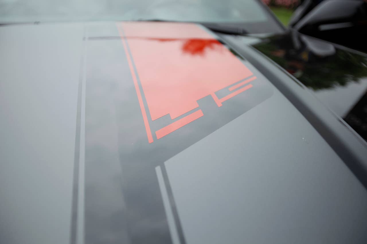 2012 Chevrolet Camaro 45th Anniversary Edition hood graphics