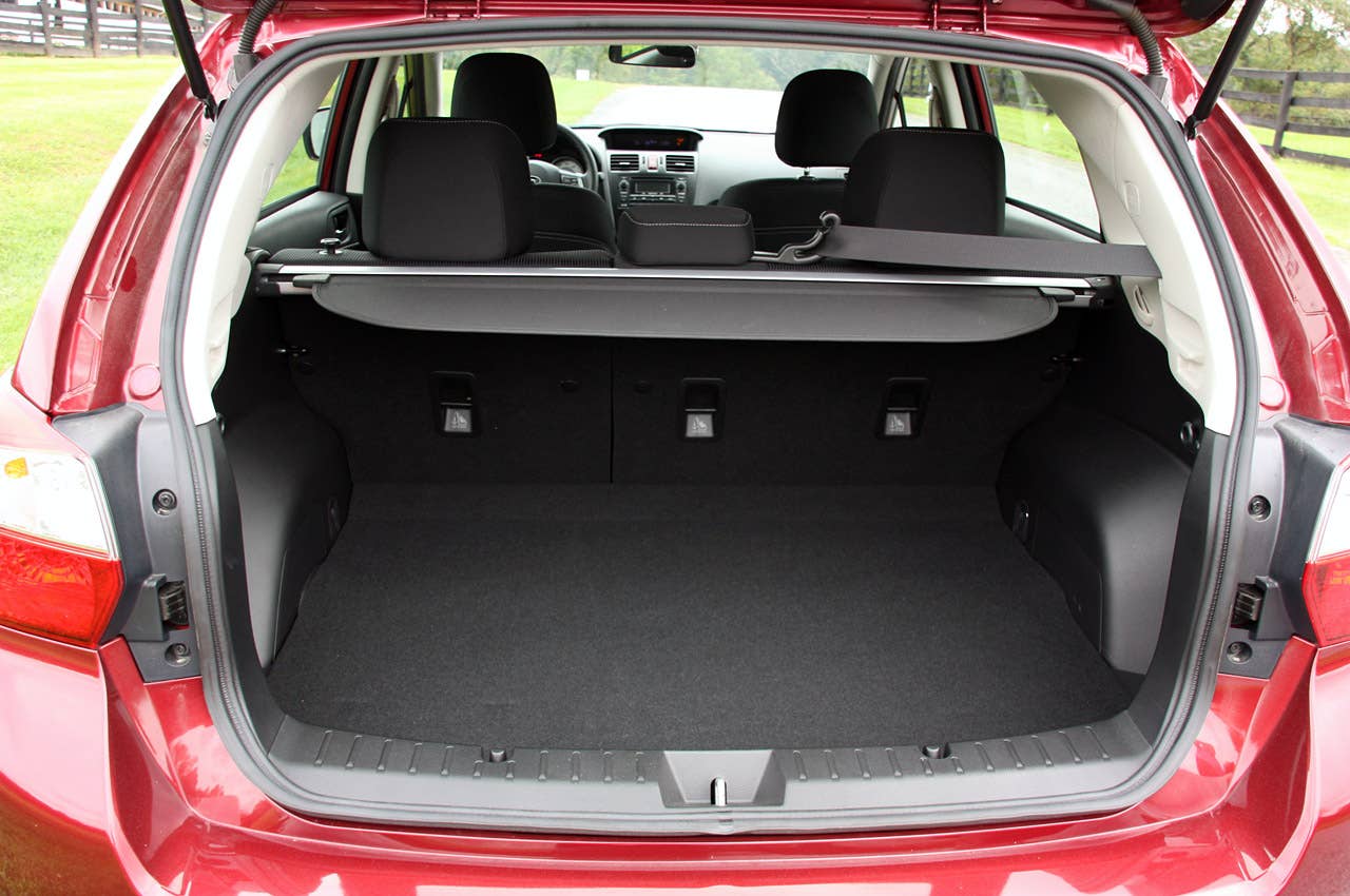 2012 Subaru Impreza rear cargo area