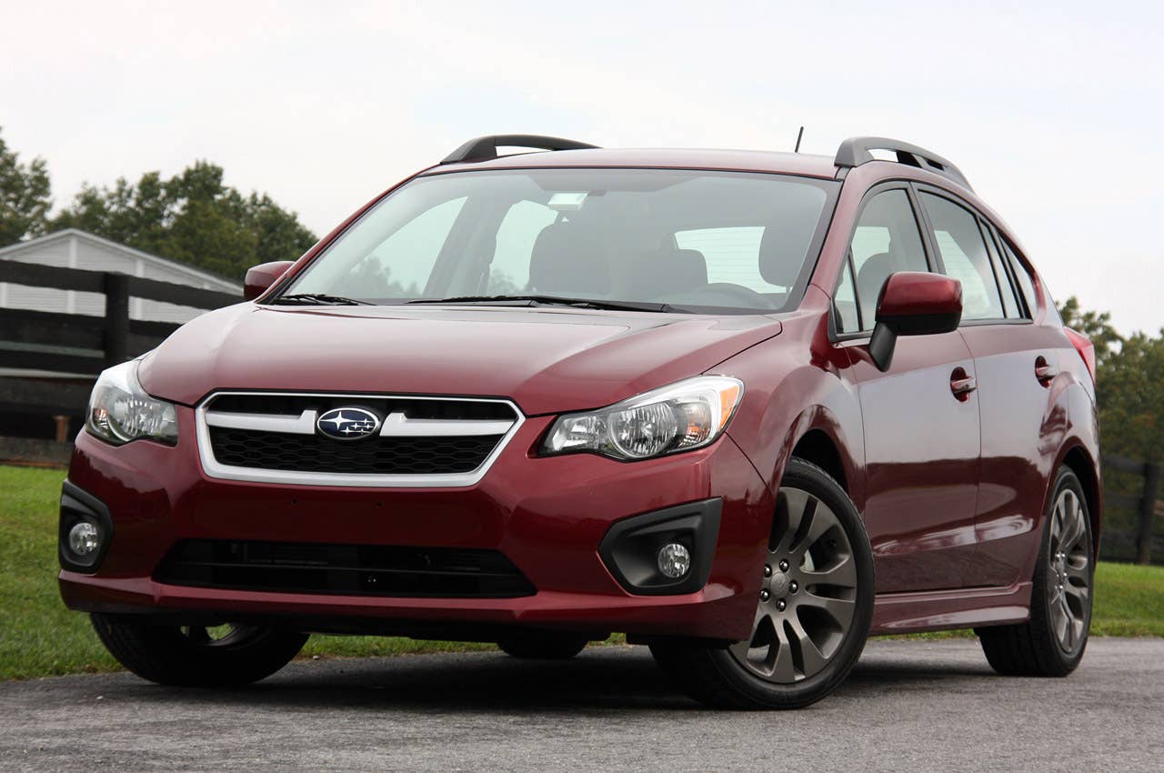 2012 Subaru Impreza front 3/4 view