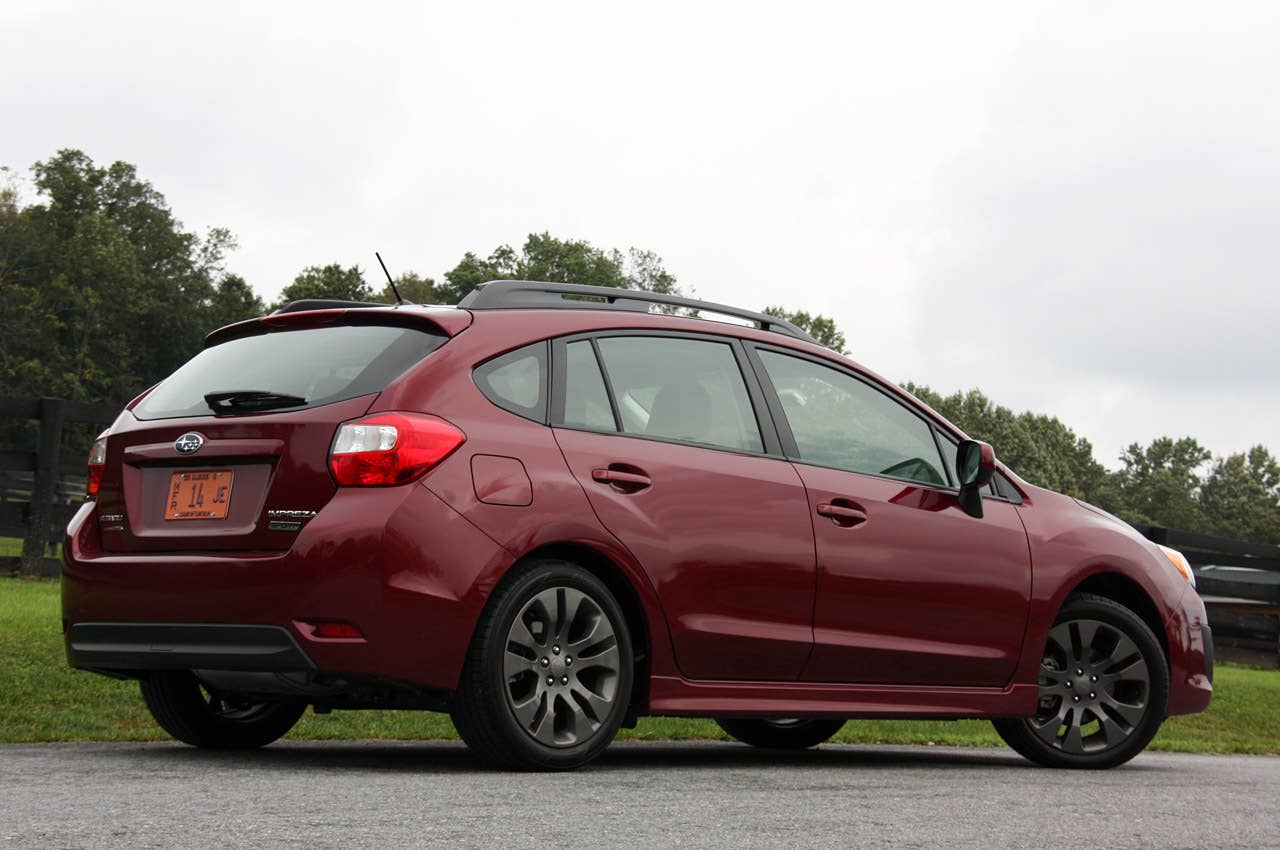2012 Subaru Impreza rear 3/4 view