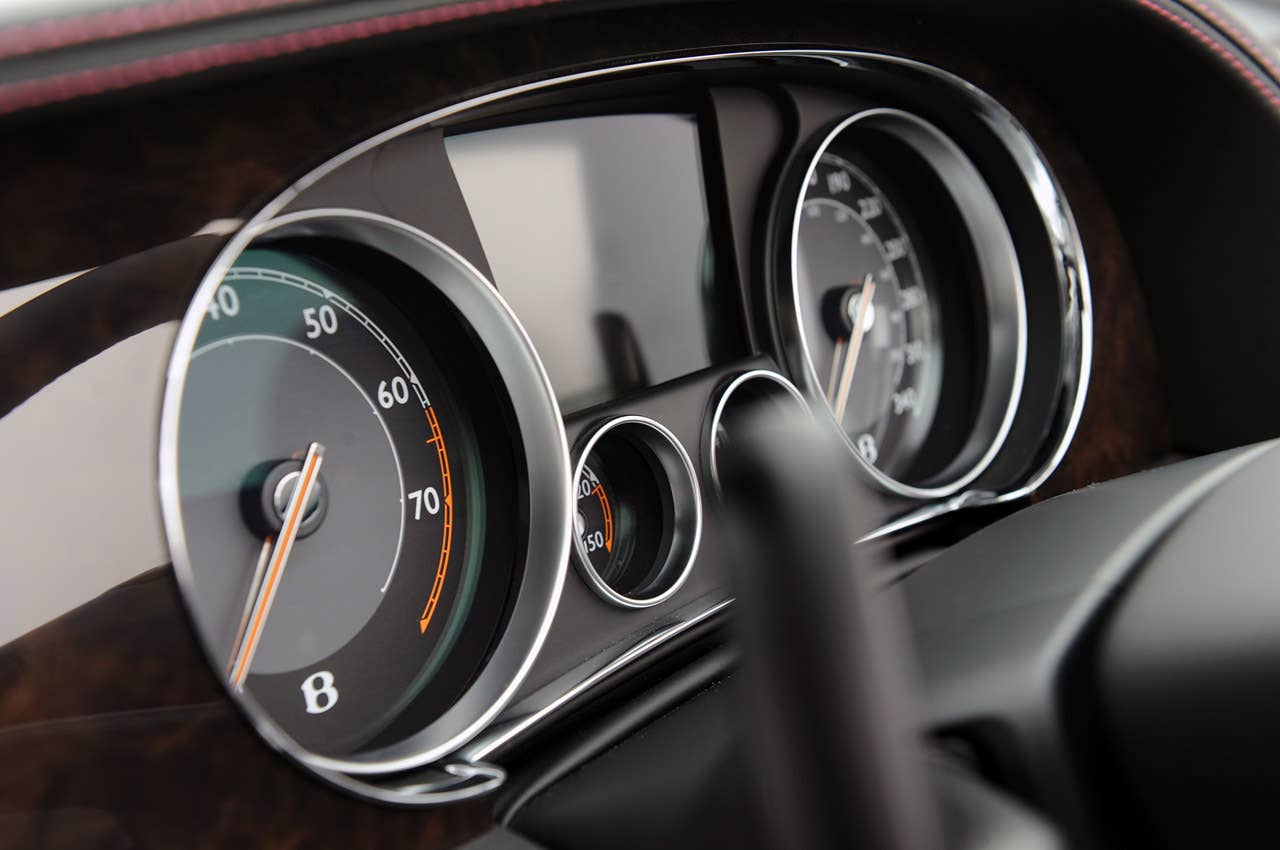 2012 Bentley Continental GTC gauges