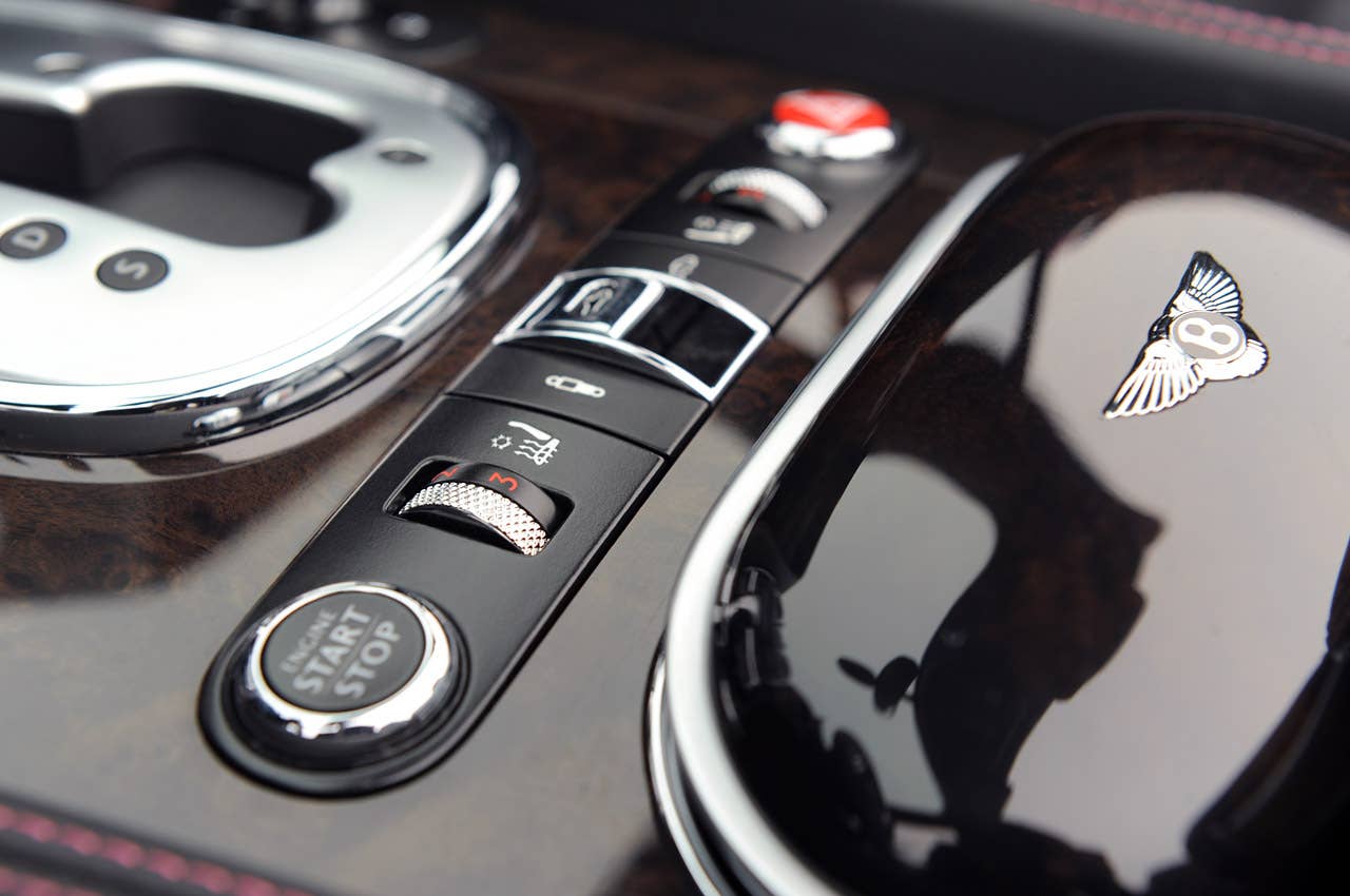 2012 Bentley Continental GTC seat heater and cooler controls