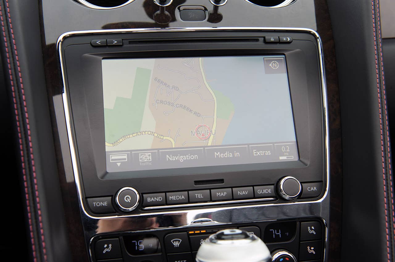 2012 Bentley Continental GTC navigation system