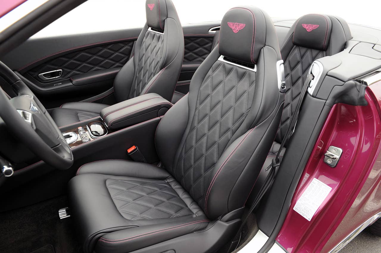 2012 Bentley Continental GTC front seats