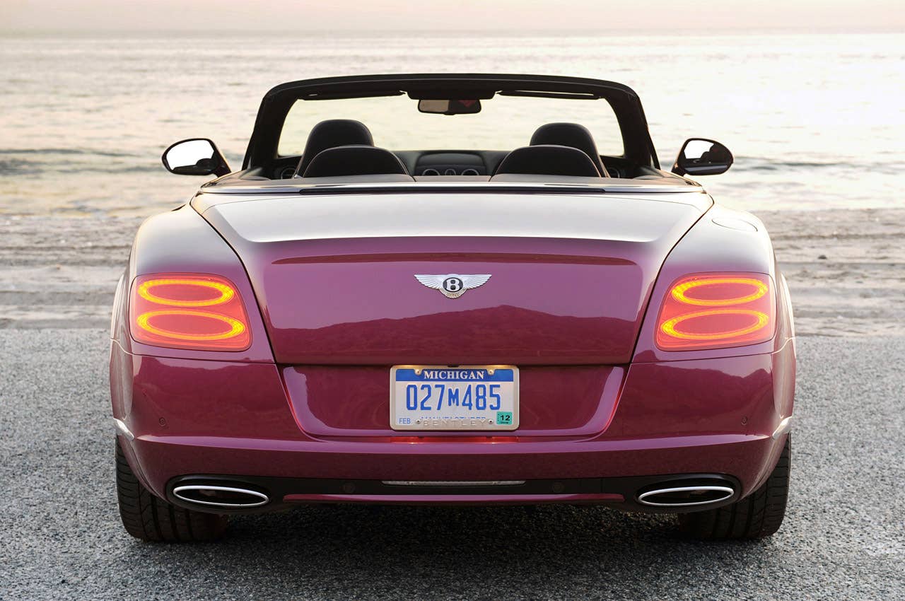 2012 Bentley Continental GTC rear view