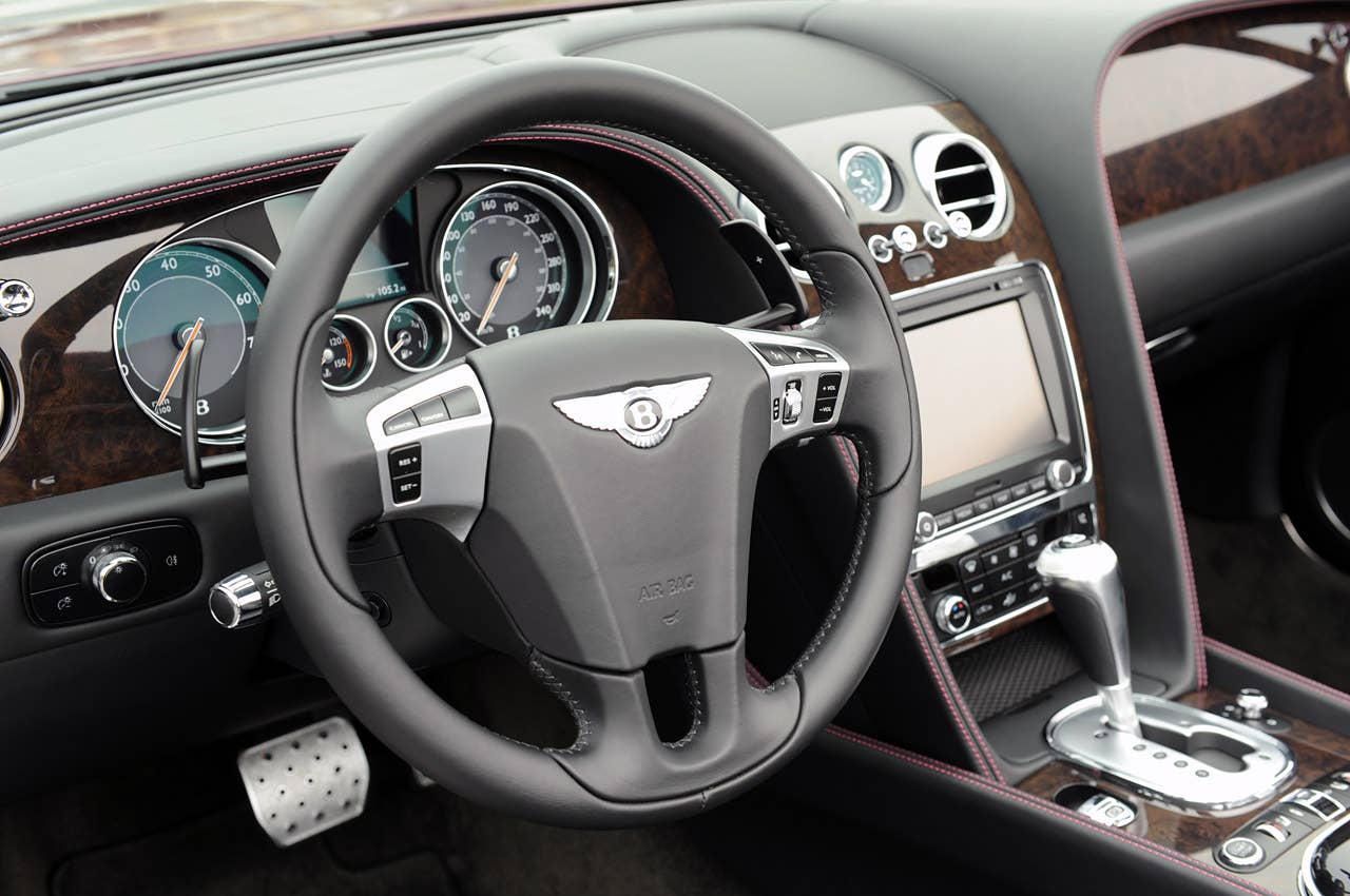 2012 Bentley Continental GTC steering wheel