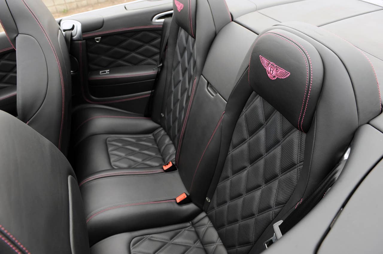 2012 Bentley Continental GTC rear seats