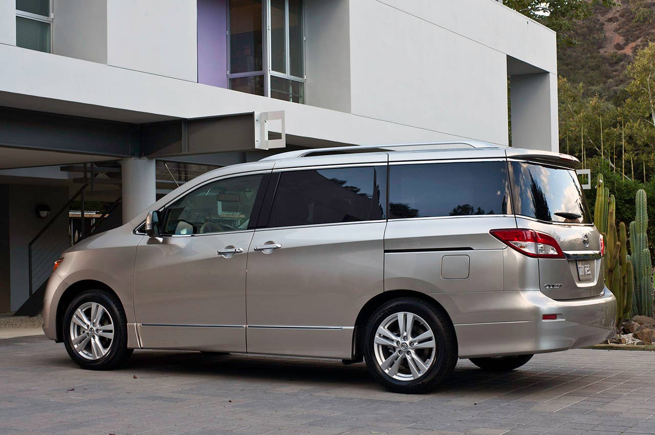 2011 Nissan Quest rear 3/4 view