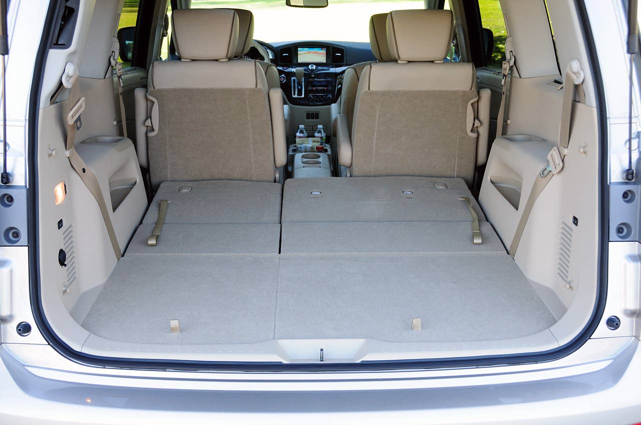 2011 Nissan Quest rear cargo area