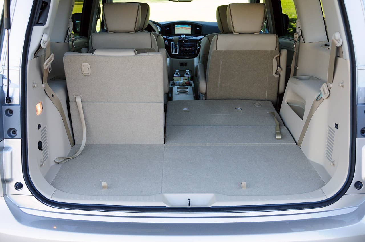 2011 Nissan Quest rear cargo area