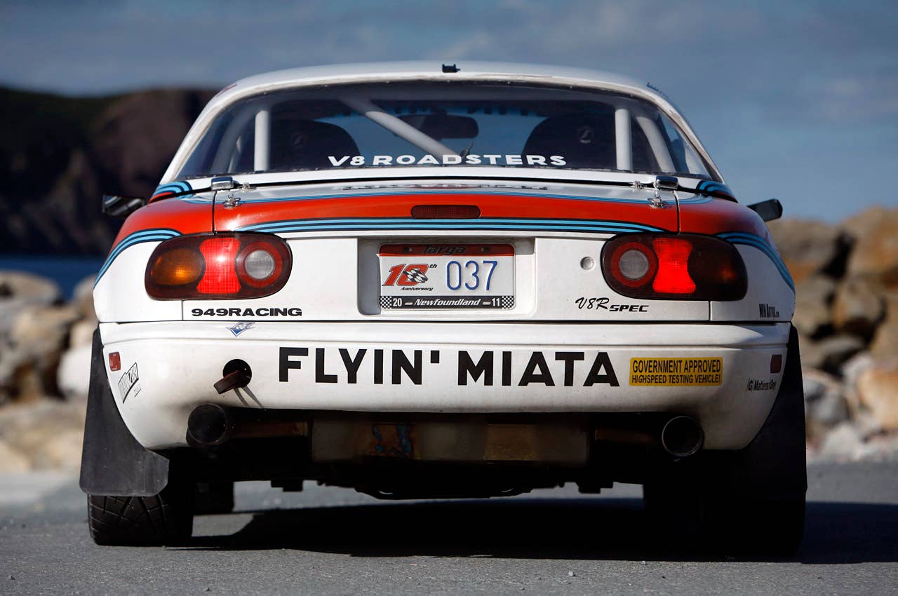 Flyin' Miata V8 Targa MX-5 Miata rear view