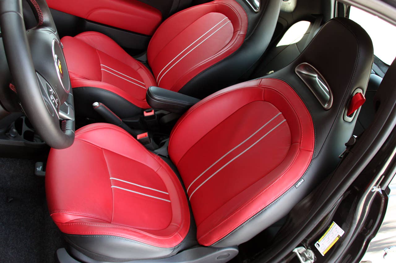 2012 Fiat 500 Abarth front seats