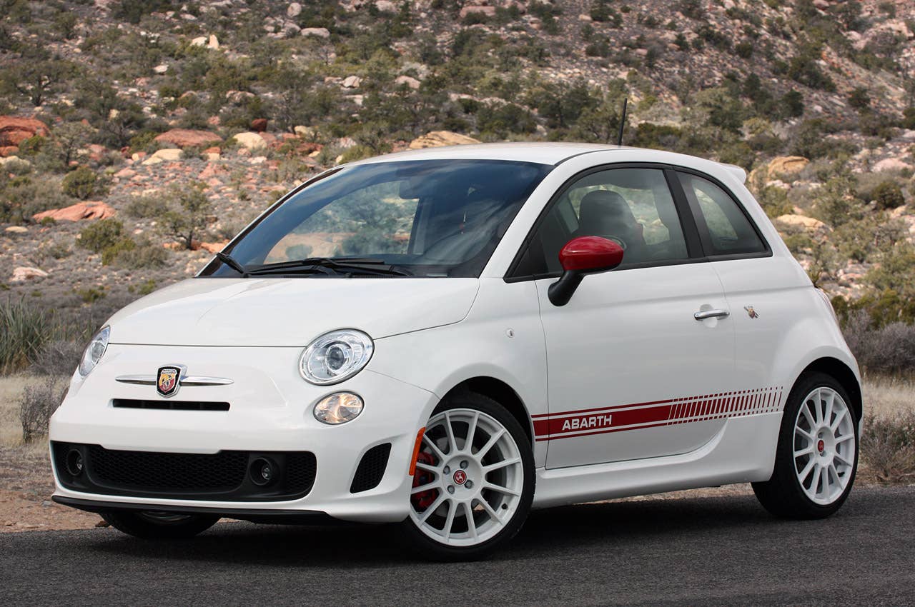 2012 Fiat 500 Abarth front 3/4 view