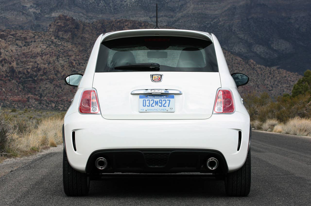 2012 Fiat 500 Abarth rear view