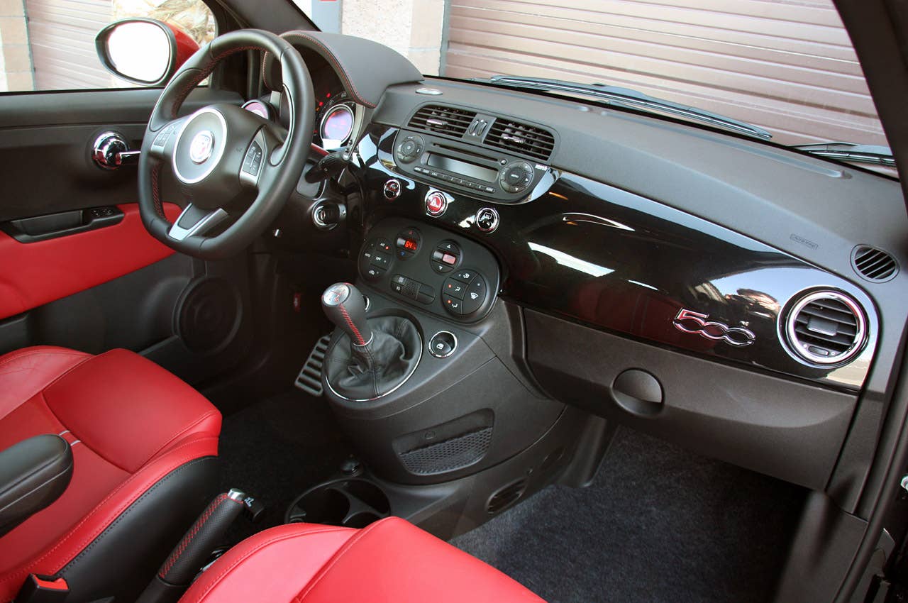 2012 Fiat 500 Abarth interior
