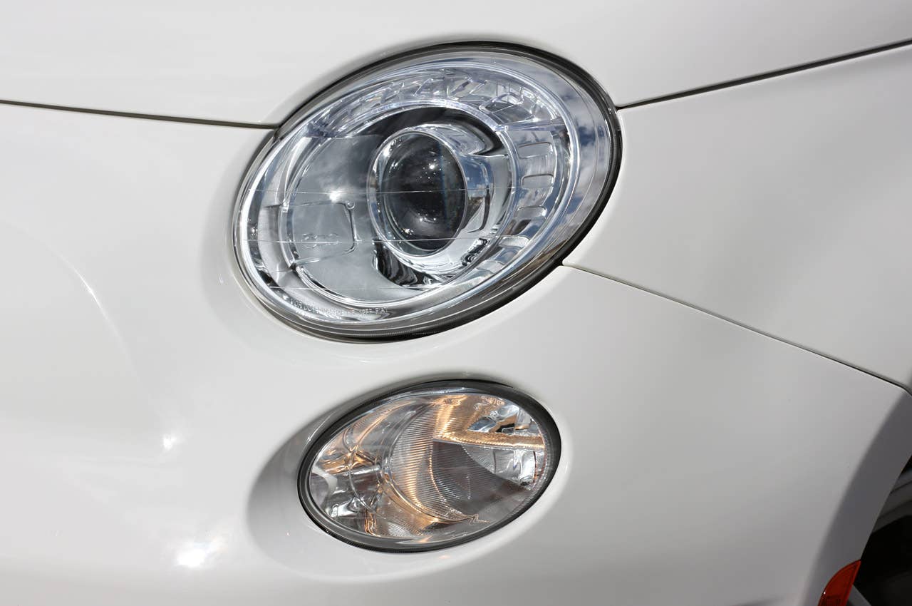 2012 Fiat 500 Abarth headlights