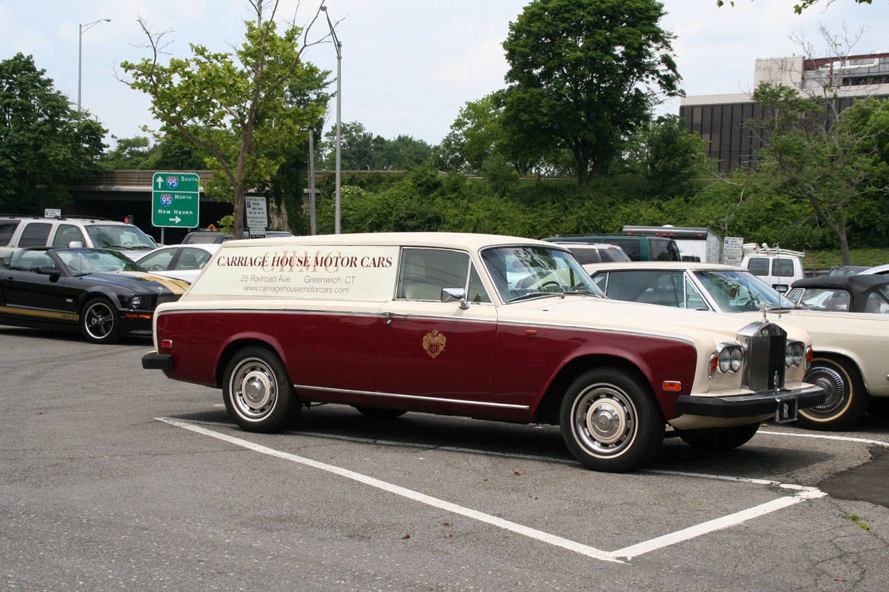 That Krug Champagne shooting brake? Here's what you may not know: They made two. This is the other one. It belongs to Carraige House Motorcars in Greenwich. Not too shabby for a parts truck, eh?