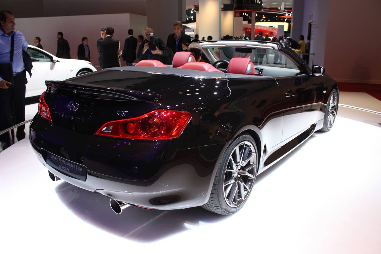 Paris 2010: 2011 Infiniti IPL G Convertible rear three-quarter